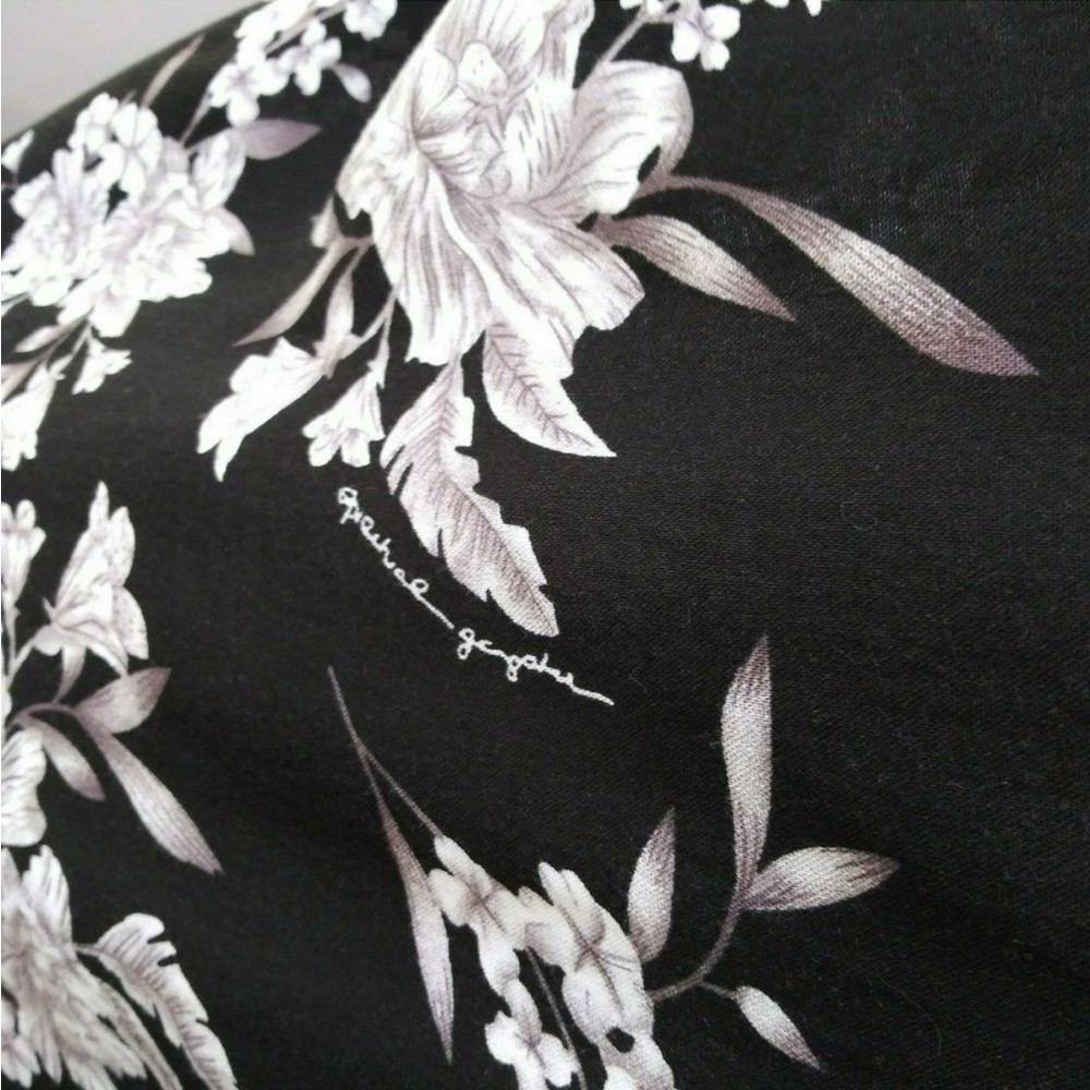 Spiritual Gangster Maya Black Floral Tie Front Kimono - Picture 7 of 16
